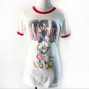 Junk Food | Vintage Style Mickey Mouse Tee XS